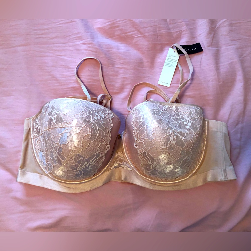 NWT Cacique Convertible Strapless Bra Size 46D